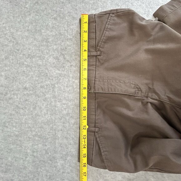 ST JOHNS BAY Womens Sz 10 Capri Pants Brown Stretch Cotton Light Midweight - Picture 8 of 11